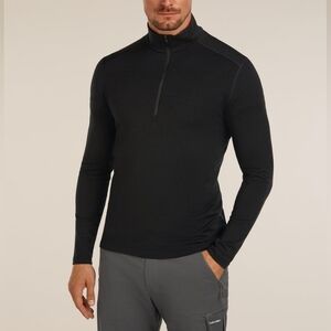 Icebreaker Merino - Men's Merino 200 Oasis Long Sleeve Half Zip Thermal Top - L